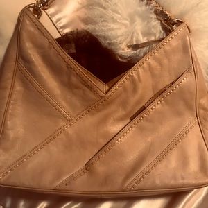 Via Spiga all leather rope cord handle handbag